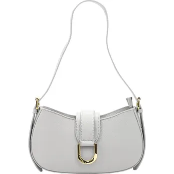 Kabelka Kožená kabelka Luka 24-037 šedá