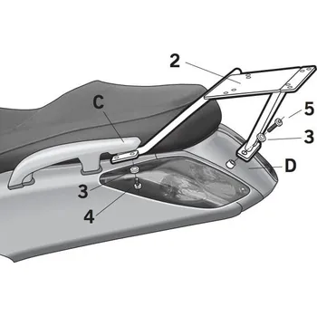 Zavazadlo na motocykl SHAD Nosič kufru SHAD X-Max 05/09 130.Y0XM25ST
