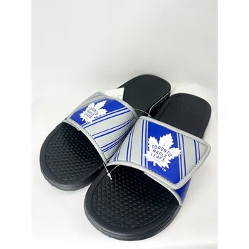 Pánské pantofle FOCO Pánské pantofle Toronto Maple Leafs NHL Legacy Velcro Sport Slide Slipper Velikost: S = 39-41 EU