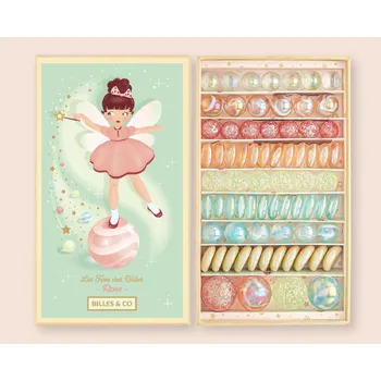 Doplněk k figurce Billes & Co. Kuličky skleněnky - Poklad Růžové víly