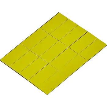 Magnetické štítky, 22x50 mm, žluté