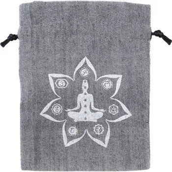 Dárková taška Pytlík dárkový Gifty Yoga 11 x 14 cm šedá