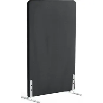 Paraván Paraván ZONE, 1360x800x46 mm, potah Hush, bílé nohy, tmavě šedá