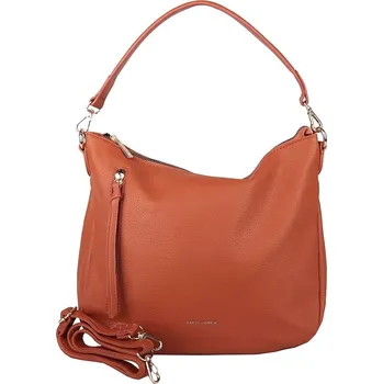 Středně vělká kabelka na rameno i crossbody David Jones 7026 oranžovo-hnědá