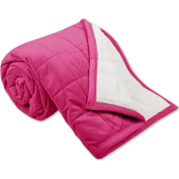 deka Prošívaná deka Ovečka 590g fuchsiová/bílá 150x200