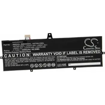 Baterie k notebooku VHBW Baterie pro HP Elitebook X360 1040 G3 / 1040 G4, BM04XL, 6400 mAh