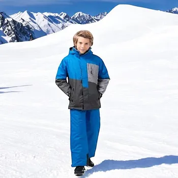 Chlapecká zimní kombinéza ECHT CHLAPECKÁ LYŽAŘSKÁ SOUPRAVA HA09 modrá 122/128