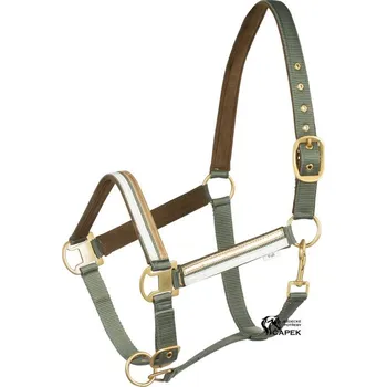 Ohlávka Horze -MONTAUK- - Khaki - X-full