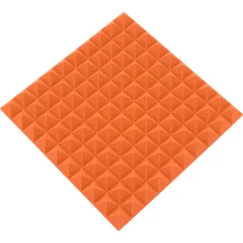 akustická pěna ProfiGaráž Akustický panel - pyramida 50x50x5cm oranžová