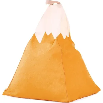 Sedací pytel Žluto-béžový dětský sedací vak Mountain – Little Nice Things ID_1276384