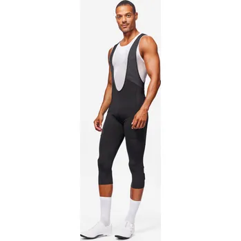 Cyklistické kalhoty VAN RYSEL Pánské cyklistické 3/4 kalhoty RC500 se šlemi černé 2XL ČERNÁ