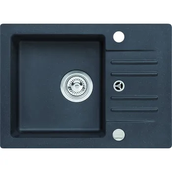 Granitový dřez Alveus CORTINA 40 - 91 černá (580x420mm)+sif. jednoduchý + záslepka