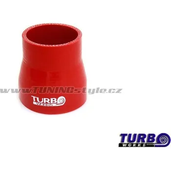 Zapalovací a žhavicí svíčka Silikonová hadice, redukce rovná TurboWorks Red 51/70 - 80mm