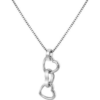 Přívěsek Stříbrný přívěsek Hot Diamonds Trio Triple Heart DP835