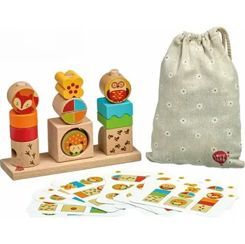 Hlavolam Skládačka - Den a noc s předlohami (Lucy &amp; Leo)