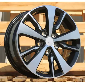 Alu kolo Alu kola Racing Line TL0400, 16x6.5 5x114.3 ET40, černá + leštění vhodné pro Nissan Juke I (do 2018), Nissan Leaf II (od 2017), Nissan Qashqai II (2013-2022)