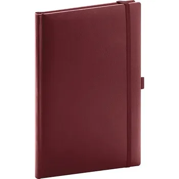 Zápisník Notique Notes Balacron, bordó, tečkovaný, 15 × 21 cm