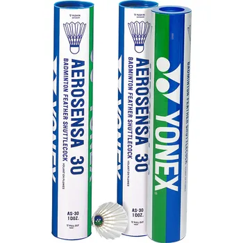 Badmintonový košíček Badmintonové míče Yonex Aerosensa 30 (turnajové míče)
