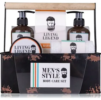 SET koupelový MEN'S STYLE v kovovém košíku s rukojetí ACCENTRA