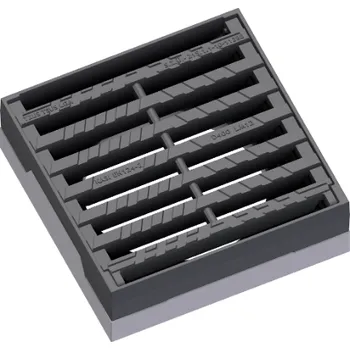 kanalizace Litinová mříž Europa KM12P 50x50cm D400, s rámem Begu, s pantem, zatížení 40t