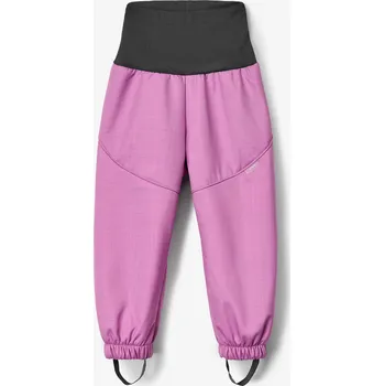 Dívčí kalhoty Batolecí softshellové kalhoty s beránkem Light, Fialová Velikost: 92/98