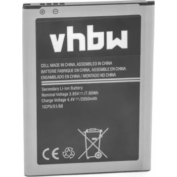 Baterie pro mobilní telefon VHBW Baterie pro Samsung Galaxy J1 (2016) / SM-J120, 2050 mAh