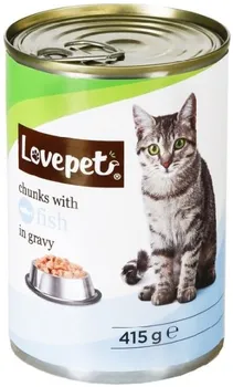 Krmivo pro kočku Lovepet Cat Adult konzerva Fish in Gravy 415 g