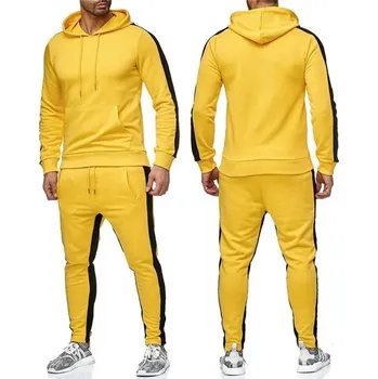 Pánská dvoudílná tepláková souprava Barva: Žlutá, Velikost: S