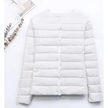 Dámská parka Prošívaná bunda s druky Barva: Béžová, Velikost: 3XL