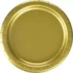 Papírové talíře zlaté 18 cm 20 ks