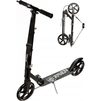 Koloběžka Raven Straight black 200 mm skládací koloběžka s ruční brzdou + DÁREK