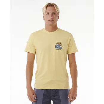 Pánské tričko Tričko Rip Curl SWC HAZEY TEE Straw velikost XL
