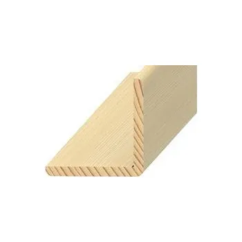 rohová lišta NOVÁK Vzorek - rohová lišta 40x40 smrk surový V-FK EL4040 SM