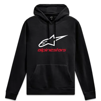 Pánská mikina ALPINESTARS mikina ALWAYS HOODIE 3 černá/bílá/červená - XL
