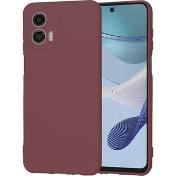 Pouzdro na mobilní telefon Kryt Motorola Moto G53 Techsuit SoftFlex - plum red