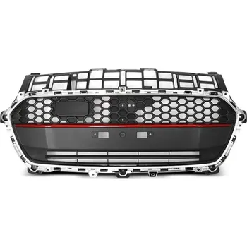 Kapota Přední maska Suzuki Swift VI, 2017-, Sport style, chromová s červeným pruhem (GRSI01)