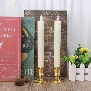 Party dekorace Dlouhé svíčky na baterie 2ks Barva: žlutá