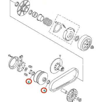 Motor pro motocykl Yamaha Gufero variátoru Yamaha 250/300ccm 931012813900