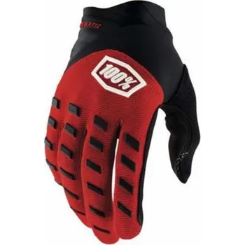 Moto oblečení 100% rukavice 100% Airmatic Youth Glove Red Black Velikost L (délka ruky 160-170 mm) (nové)