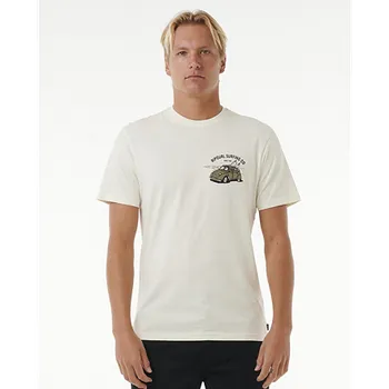 Pánská móda Tričko Rip Curl SEARCH TRIP TEE Bone velikost S