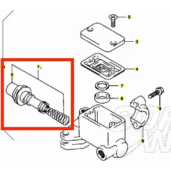 Brzda pro motocykl Suzuki Opravná sada brzdového válce 5960003820