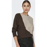 Jacqueline de Yong JDY dámský svetr Marco s dlouhým rukávem hnědo-béžový Velikost: L