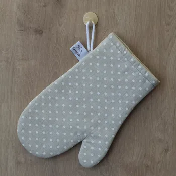 Chňapka Chňapka režná s bílými puntíky