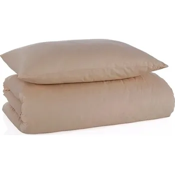 Bytový textil TipTrade s.r.o. Bavlněné povlečení Color Světle hnědé 140x200 + 70x90 cm