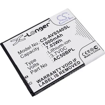 Baterie pro mobilní telefon VHBW Baterie pro Archos 50b Platinum, 1900 mAh