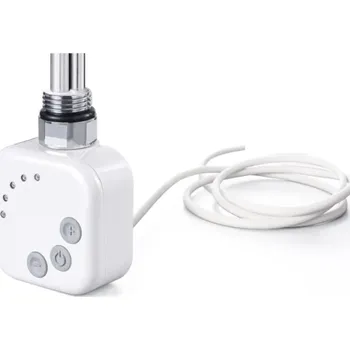 Radiátor Topná tyč BURGH s termostatem a časovačem, Rovný kabel, Bílá, 200 W