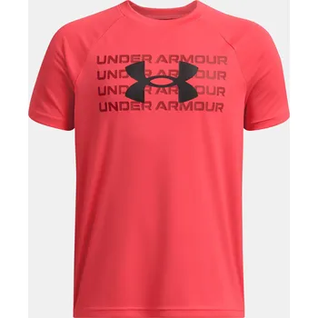 Chlapecké tričko Under Armour UA B TECH WM LOGO SS 1386819-713 Červená YSM
