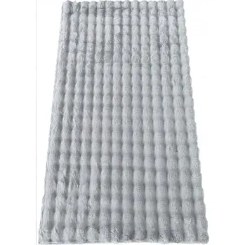 Koberec Kusový koberec MERLIN 3D šedý Jednobarevný 2cm až 2,9cm MERLIN 3D 20/20/150 80x150 Šedá