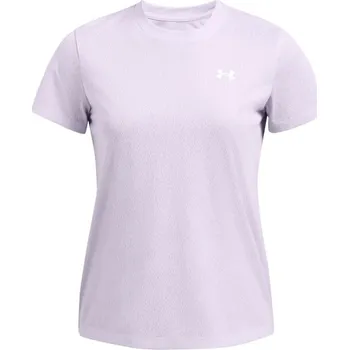 Dámské oblečení Dámské triko Under Armour TECH RIDDLE sm Fialová, Bílá