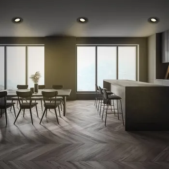 Lampička Briloner Desi vestavné světlo LED, černé, Ø9cm, zapnuto/vypnuto, 3000K - Instalační výška 3,8 cm černá 1 x 5 W LED